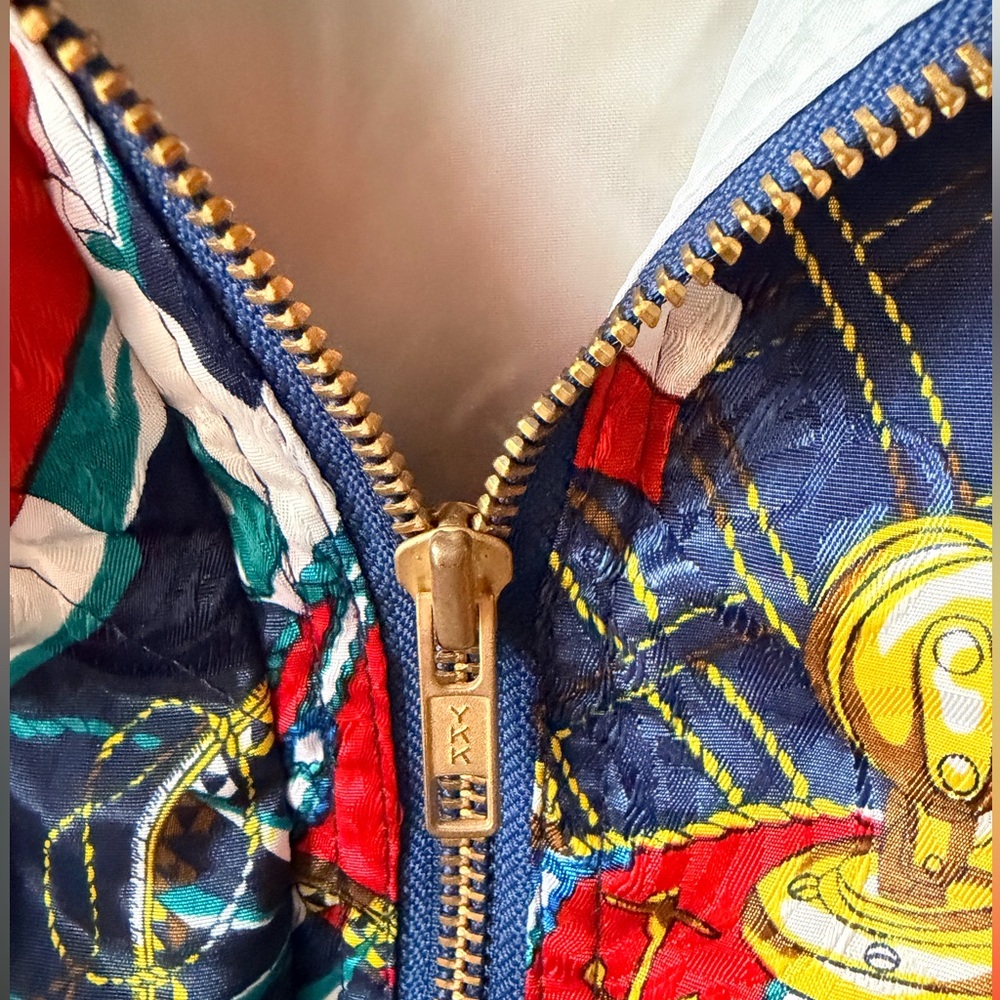 NWT Vintage 90s River Edge RE Sport Nautical Print Windbreaker Jacket Retro - Picture 8 of 16